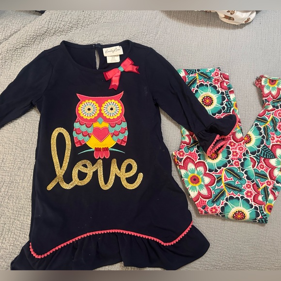 Emily Rose Other - Emily Rose Black and Gold Owl Pajama Set